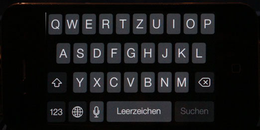 iPhone Tastatur